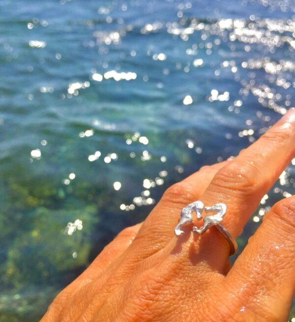 Anillo Caballitos De Mar Plata