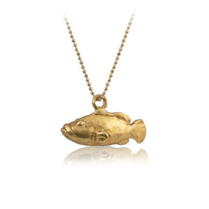 Colgante Mero En Plata Con Baño De Oro