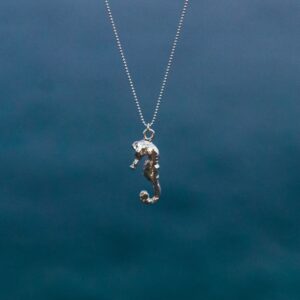 Colgante Caballito De Mar Grande Plata