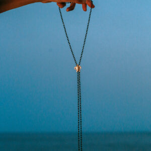 Collar Cristales Con Tortuga Oro