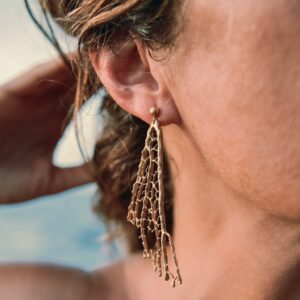 Pendientes Gorgonias Oro
