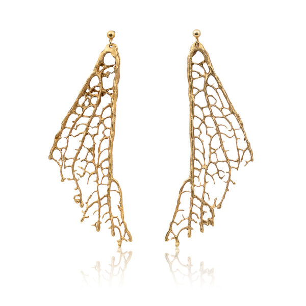 Pendientes Gorgonias Oro