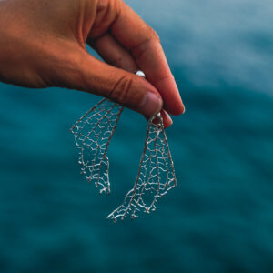 Pendientes Gorgonia Plata