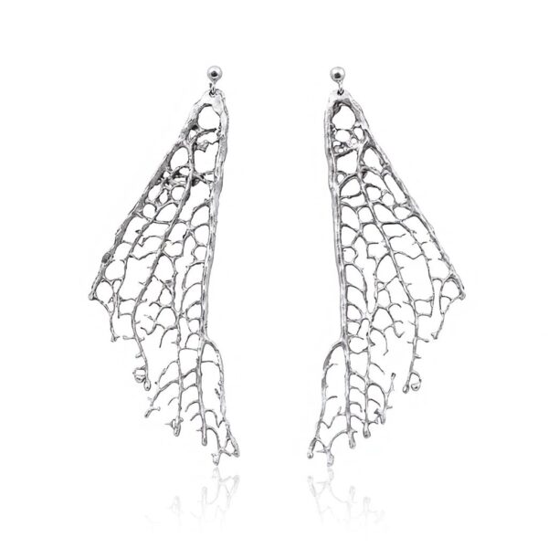 Pendientes Gorgonia Plata