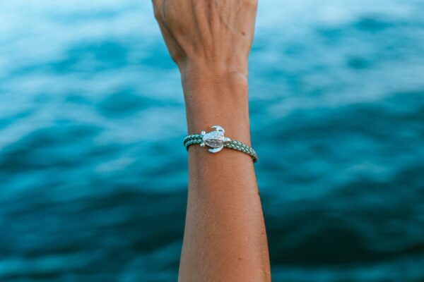 Pulsera Tortuga De Mar Plata