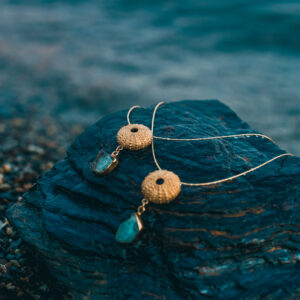 Gargantilla Erizo De Mar Con Turmalina