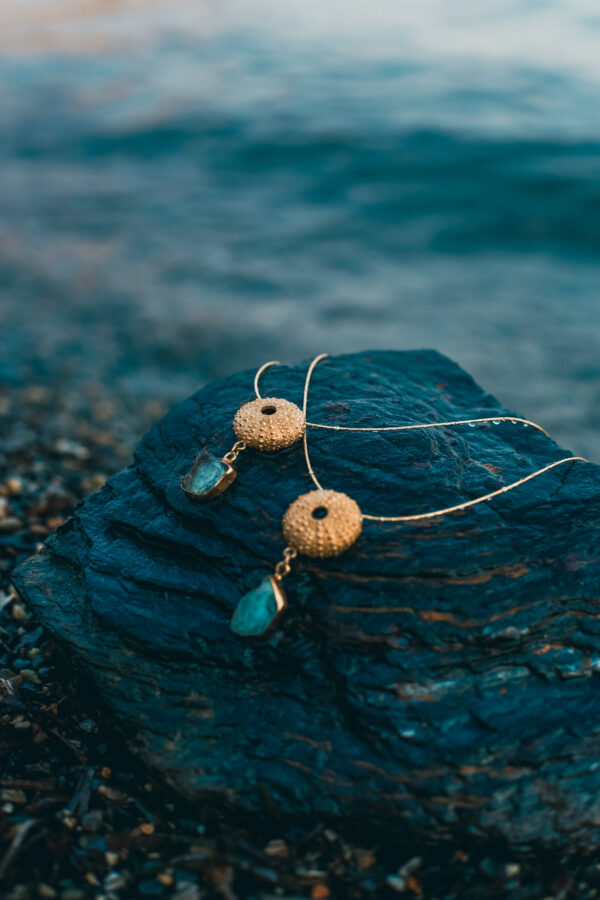 Gargantilla Erizo De Mar Con Turmalina