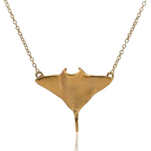 Colgante Mantarraya Pequeña Oro