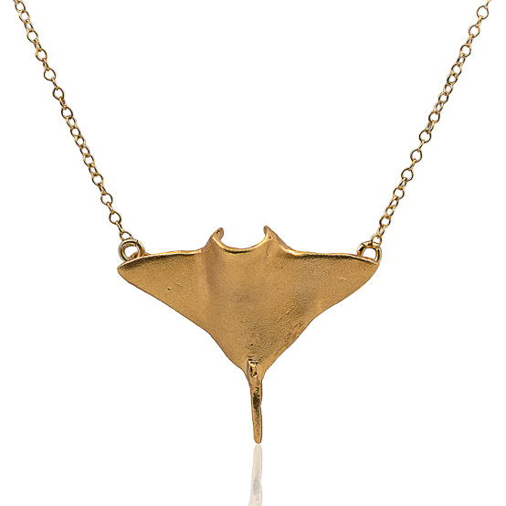 Colgante Mantarraya Pequeña Oro