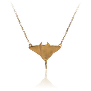 Colgante Mantarraya Oro