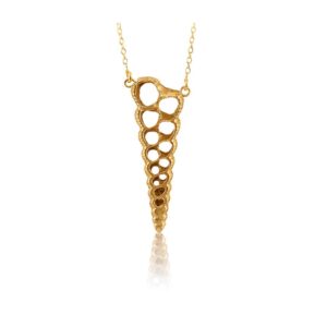 Colgante Caracola A La Mitad Oro